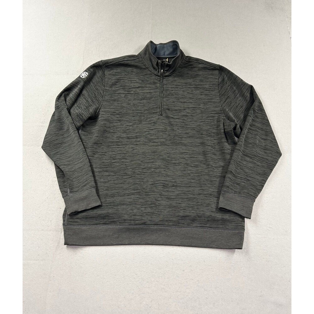 Under Armour Men's Quarter Zip Pullover Sweatshirt XL Black